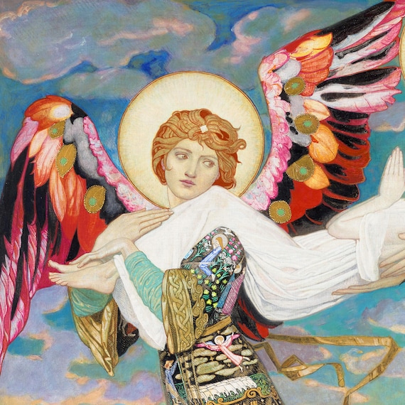 John Duncan,saint Bride,art Prints,vintage Art,canvas Wall Art