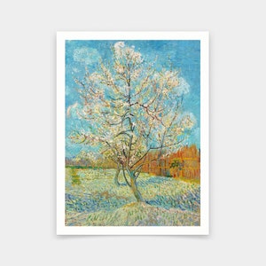 Vincent van Gogh,The Pink Peach Tree,art prints,Vintage art,canvas wall art,famous art prints,q687