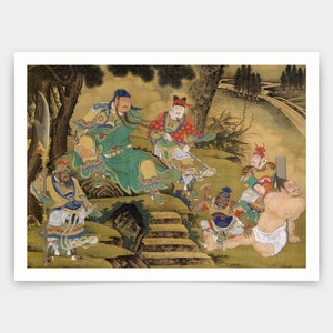 Shang Xi,Guan Yu captured the general,Chinese Art Prints,art prints,Vintage art,canvas wall art,famous art prints,V4984
