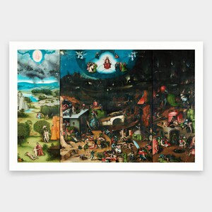 Hieronymus Bosch,Cranach Last Judgment,art prints,Vintage art,canvas wall art,famous art prints,q1744