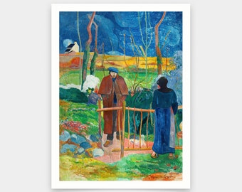 Paul Gauguin,Bonjour, Monsieur Gauguin,art prints,Vintage art,canvas wall art,famous art prints,q593
