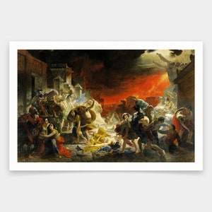 Karl Brullov,The Last Day of Pompeii,art prints,Vintage art,canvas wall art,famous art prints,q1996