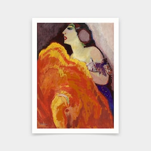 Kees Van Dongen,Dancer (Red dancer) 1908,art prints,Vintage art,canvas wall art,famous art prints,q543