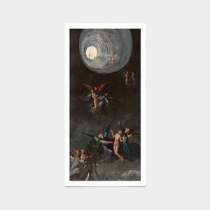 Hieronymus Bosch,Himmelfahrt,Kunstdrucke,Vintage Kunst,Leinwand Wandkunst,berühmte Kunstdrucke,vertikale schmale Drucke,V7712