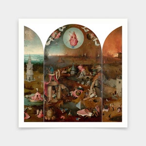 Hieronymus Bosch,Das letzte Gericht,Kunstdrucke,Vintage Kunst,Leinwand Wandkunst,berühmte Kunstdrucke,V7137