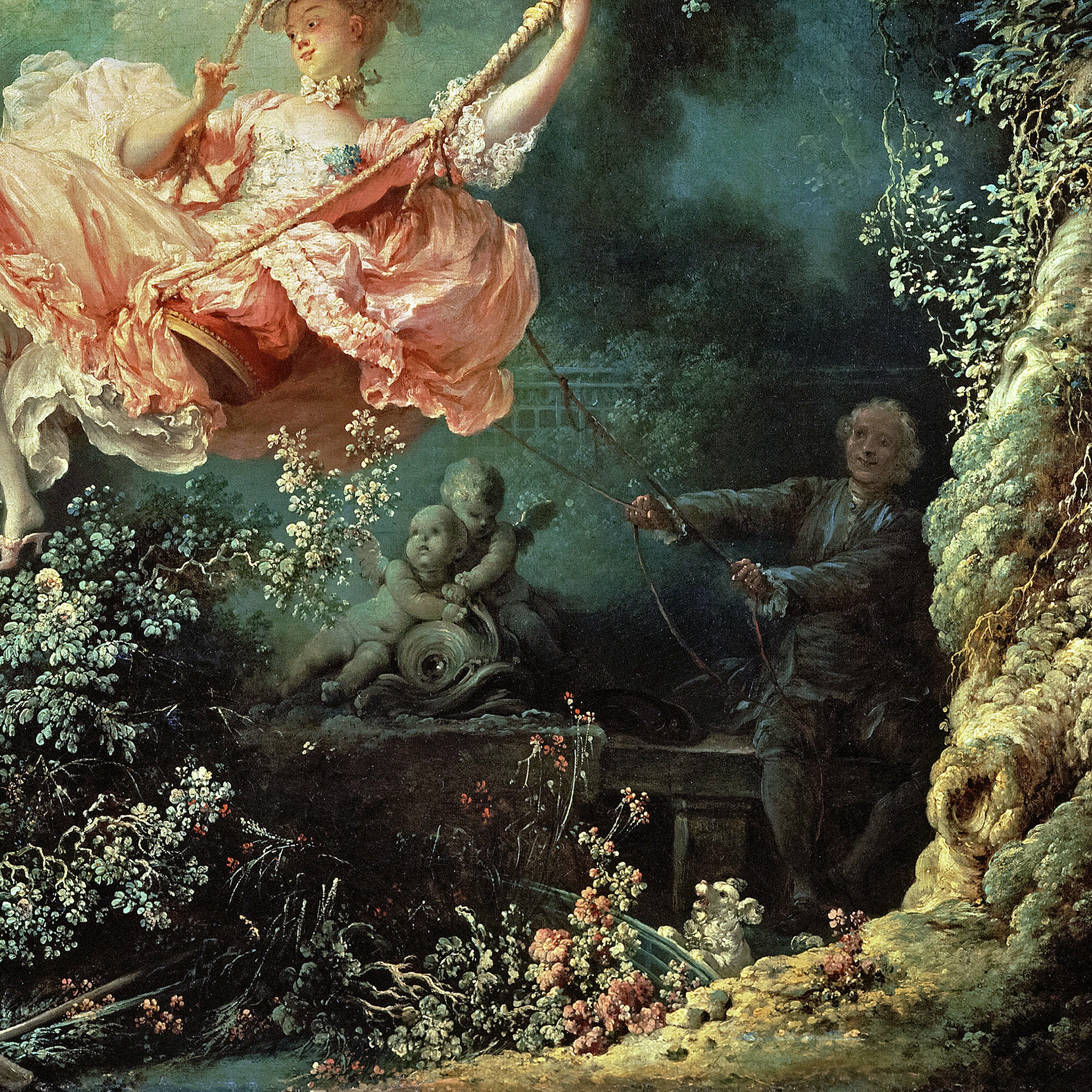 ジャン＝オノレ・フラゴナール、ブランコの楽しい偶然、1767年