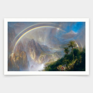 Frederic Edwin Church,Rainy Season in the Tropics,art prints,Vintage art,canvas wall art,famous art prints,q1702