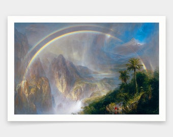 Frederic Edwin Church,Rainy Season in the Tropics,art prints,Vintage art,canvas wall art,famous art prints,q1702