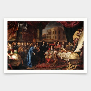 Henri Testelin,Establishment of the Academie des sciences,foundation of the Observatoire,art prints,Vintage art,art,famous art prints,q1740