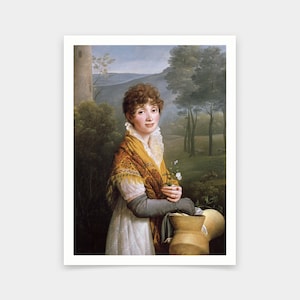 Gioacchino Giuseppe Serangeli,Portrait Of A Young Woman,art prints,Vintage art,canvas wall art,famous art prints,V5850