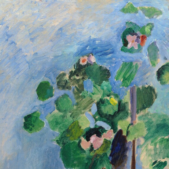 アンリ・マティス、ゼラニウムのある静物画、1906年、アートプリント