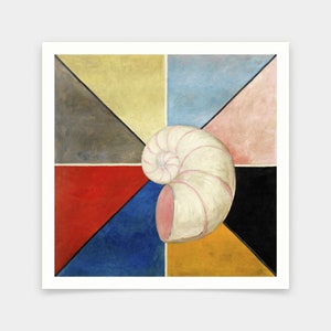Hilma af Klint,The Swan, No.19,Abstract Wall Art,art prints,Vintage art,canvas wall art,famous art prints,V7146