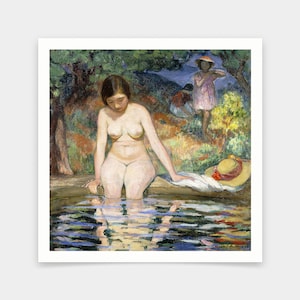 Henri Lebasque,Bather Baigneuse, 1910,art prints,Vintage art,canvas wall art,famous art prints,V7126