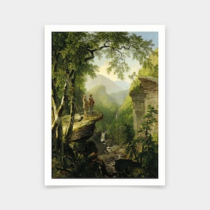Asher Brown Durand, Espíritus afines, 1849, impresiones de arte, arte vintage, arte de pared de lienzo, grabados de arte famosos, V5363
