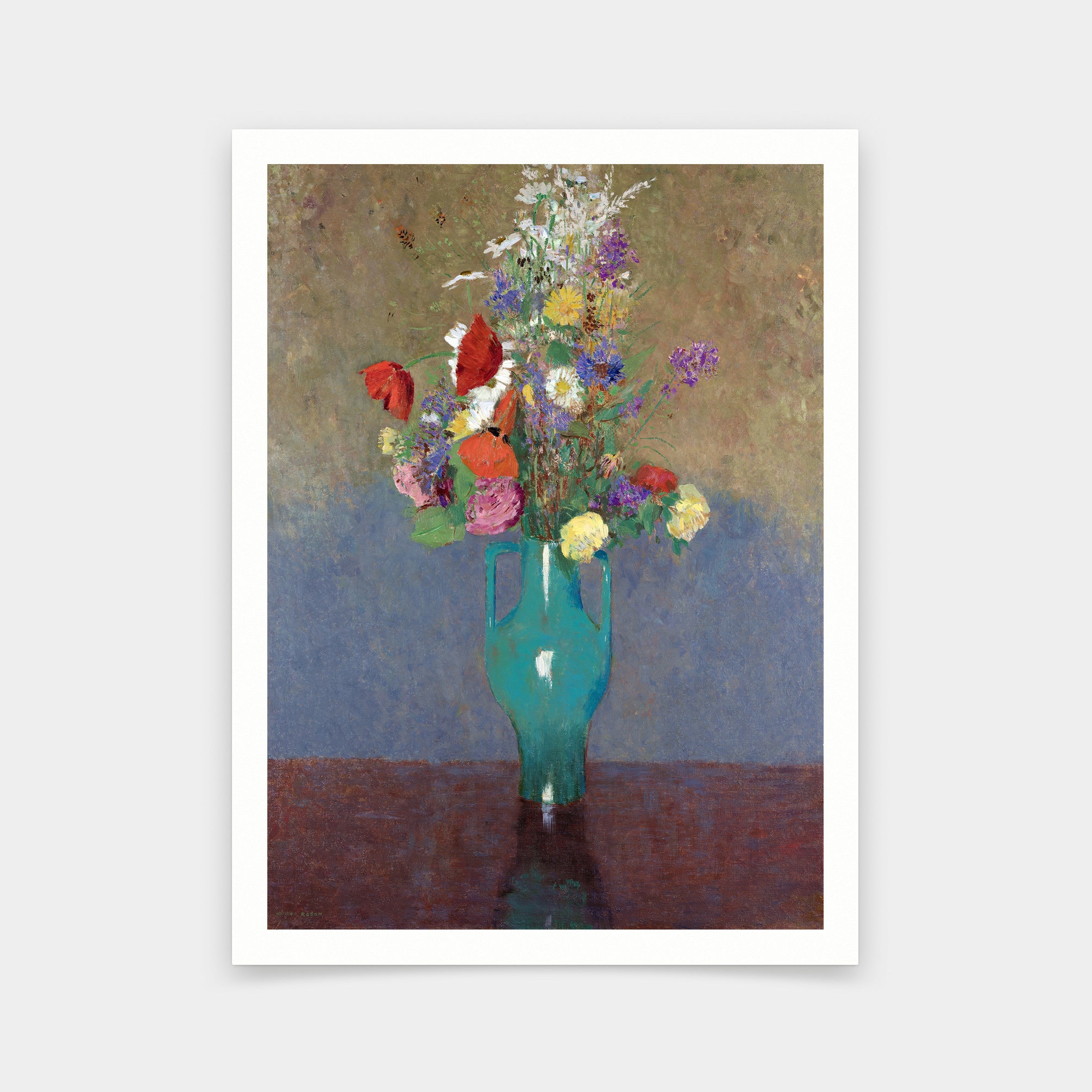 オディロン・ルドン、緑の花瓶、Le vase vert、アートプリント