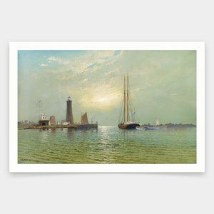 Francis Augustus Silva,An August Morning,art prints,Vintage art,canvas wall art,famous art prints,V1345