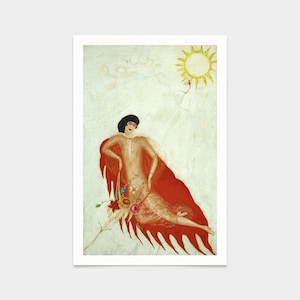 Florine Stettheimer,Portrait of Myself,art prints,Vintage art,canvas wall art,famous art prints,V2396