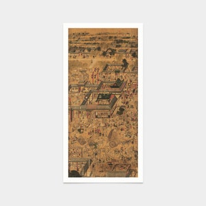 Korean Art,One Peaceful Day 4,japanese print,art prints,Vintage art,canvas wall art,famous art prints,vertical narrow prints,V7459