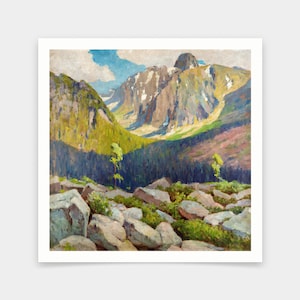 Lajos Csordák,Lomnicky peak,art prints,Vintage art,canvas wall art,famous art prints,q2733