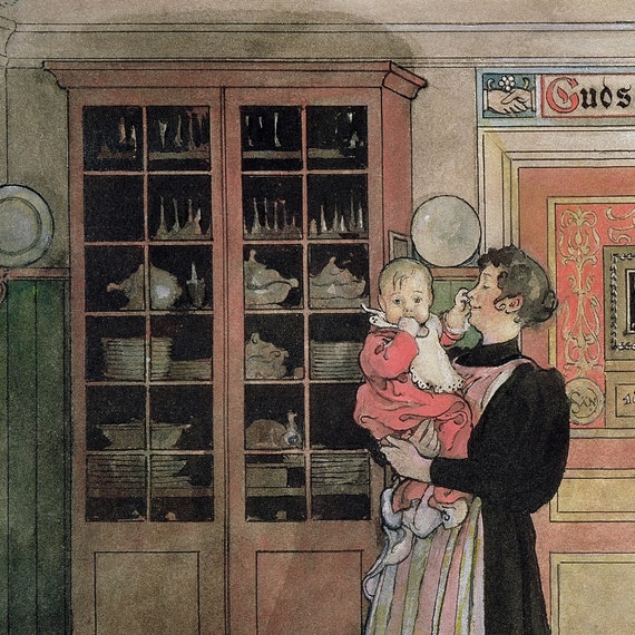 Carl Larsson,between Christmas and New Year,art Prints