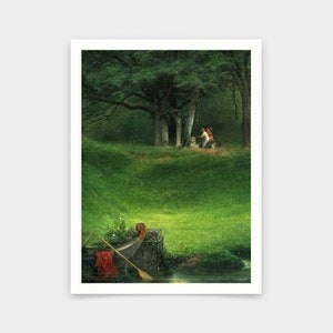 Paul Delaroche,Offering to the God Pan, 1855,art prints,Vintage art,canvas wall art,famous art prints,V6539