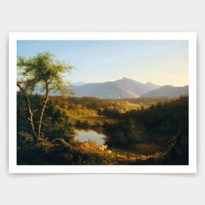 Thomas Cole,Blick in die Nähe des Dorfes Catskill,Kunstdrucke,Vintage Kunst,Leinwand Wandkunst,berühmte Kunstdrucke,q1408