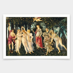 Sandro Botticelli ,La Primavera,art prints,Vintage art,canvas wall art,famous art prints,q2079