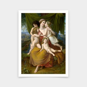 Wilhelm Schadow,Charity,art prints,Vintage art,canvas wall art,famous art prints,V6862