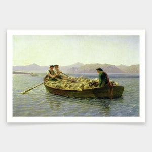 Rosa Bonheur,Changing Pastures,art prints,Vintage art,canvas wall art,famous art prints,V2000