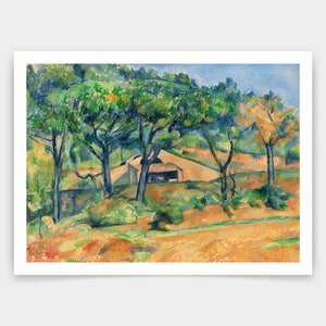 Paul Cezanne,House in Provence,art prints,Vintage art,canvas wall art,famous art prints,V4739