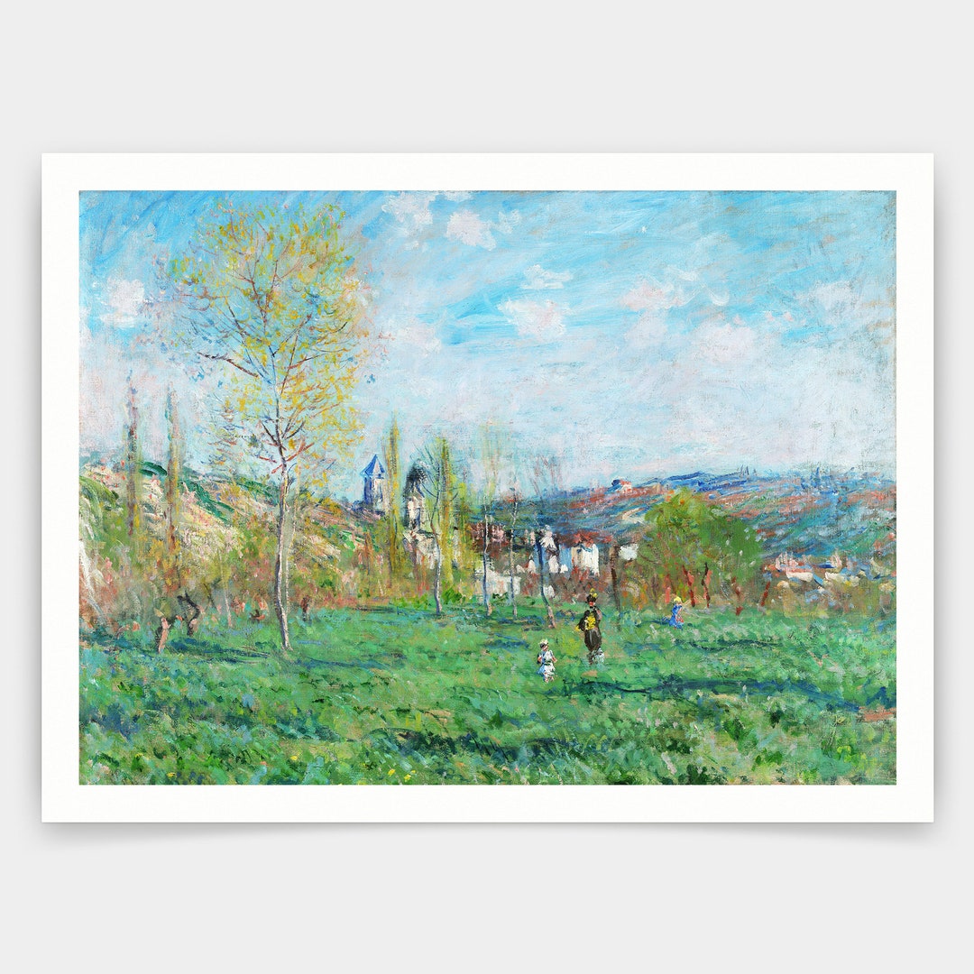 Claude Monet,spring in Vethuil,art Prints,vintage Art,canvas Wall Art ...