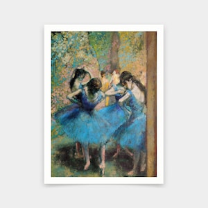 Edgar Degas,Dancers in blue,art prints,Vintage art,canvas wall art,famous art prints,q430
