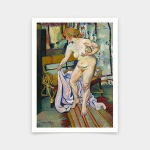 Suzanne Valadon,No to the drapery,art prints,Vintage art,canvas wall art,famous art prints,V6767
