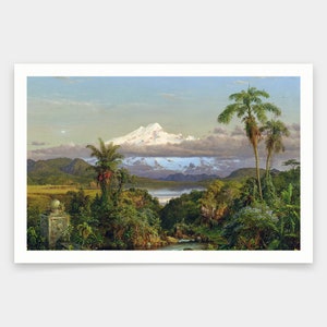 Frederic Edwin Kirche,Cayambe,Kunstdrucke,Vintage Kunst,Leinwand Wandkunst,berühmte Kunstdrucke,V1368