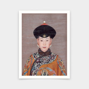 Cixi,Kaiserin Dowager Cixi,Chinesische Kaiserin Druck,Kunstdrucke,Vintage Kunst,Leinwand Wandkunst,berühmte Kunstdrucke,V5494