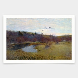 Bruno Andreas Liljefors,Flight of ducks 1894,art prints,Vintage art,canvas wall art,famous art prints,q1587