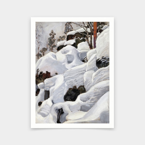 Akseli Gallen-Kallela,The Lair of the Lynx, 1906,art prints,Vintage art,canvas wall art,famous art prints, V5234