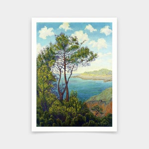 Paul Ranson,Seafront In Bretagne 1898,art prints,Vintage art,canvas wall art,famous art prints,V6557