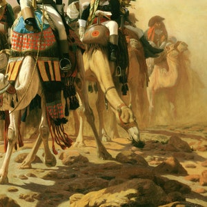 Tableau Napoléon En Égypte - Jean-Léon Gérôme - Impression Sur Toile De Qualité Musée
