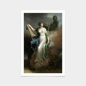 Charles Meynier,Calliope, Muse of Epic Poetry,art prints,Vintage art,canvas wall art,famous art prints,V2323