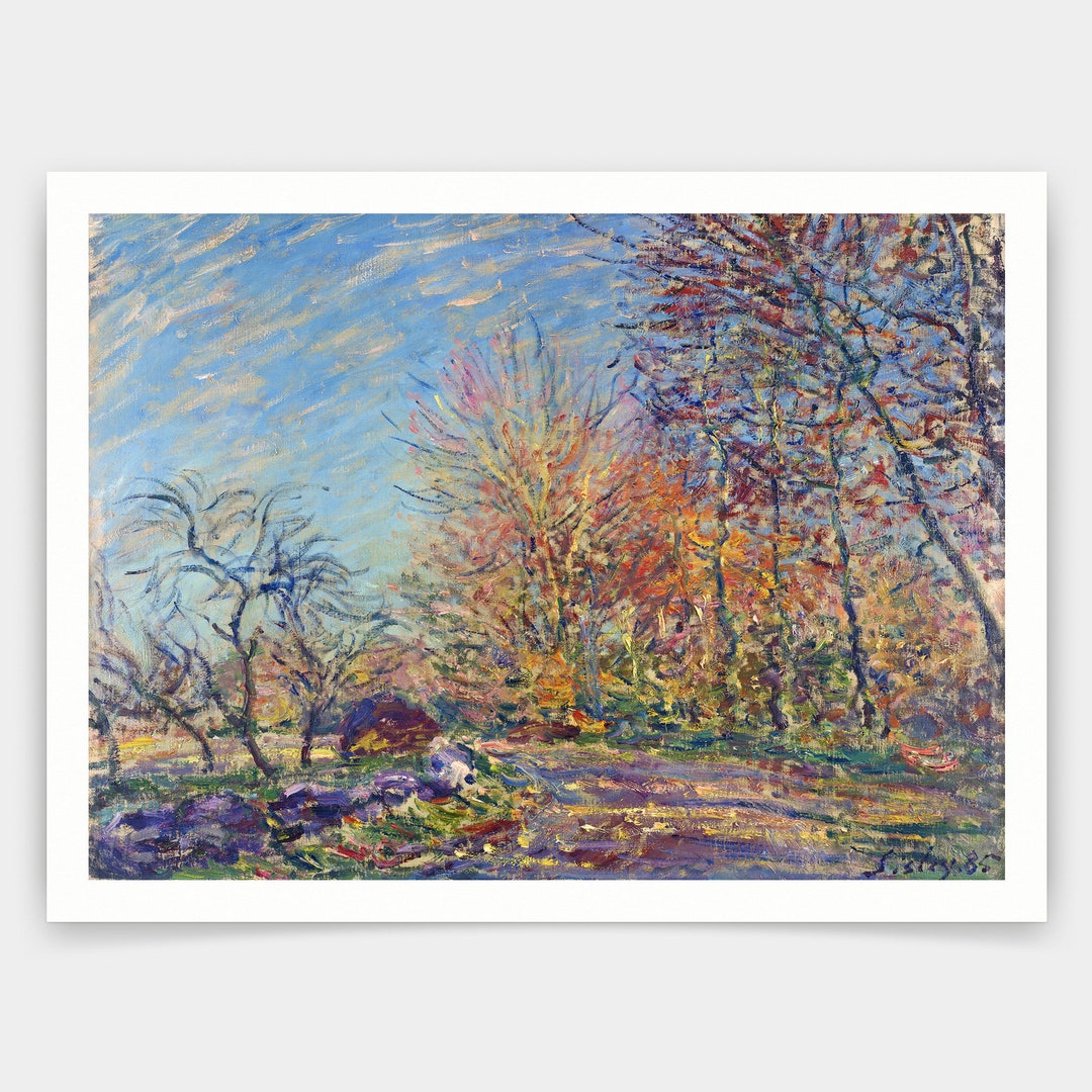 Alfred Sisley,La périphérie de la forêt de Fontainebleau 1885