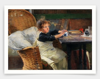 ヘレン・シャルフベック、回復期、アートプリント、ヴィンテージアート、キャンバスウォールアート、有名なアートプリント、V4054