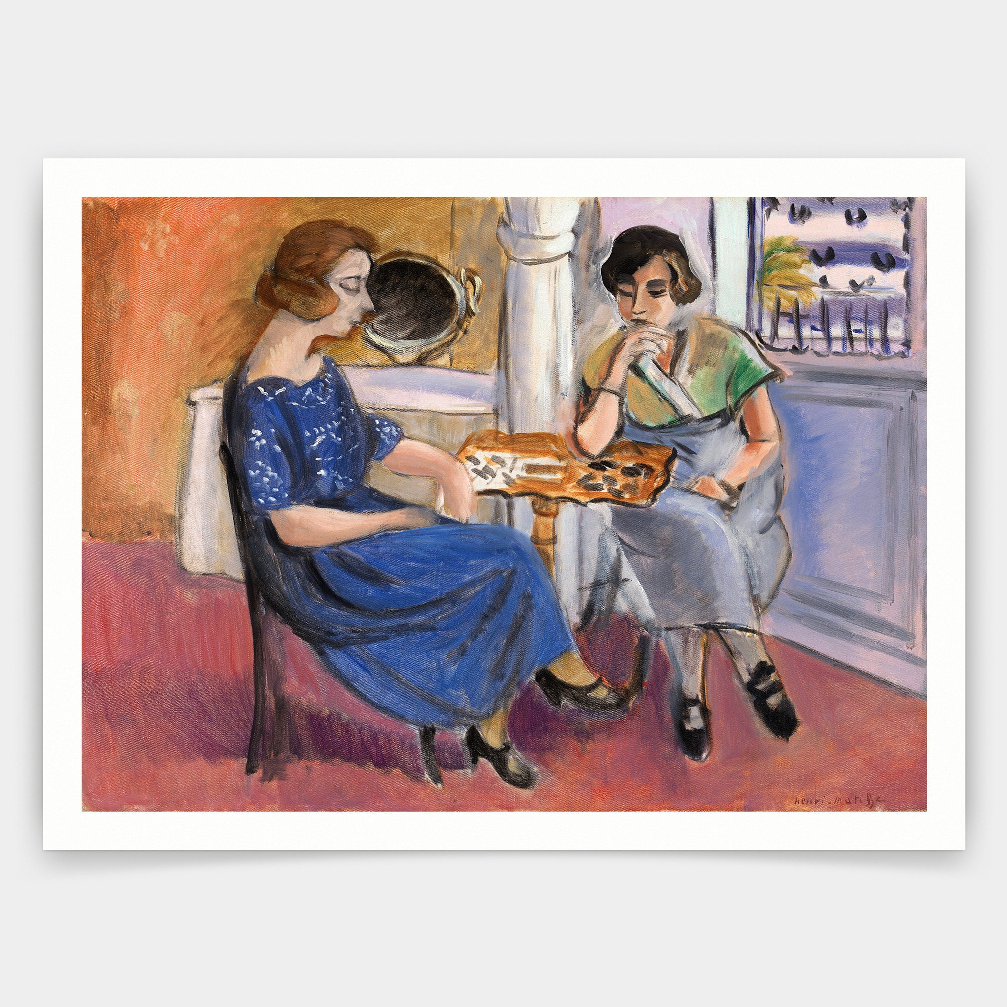 Henri Matisse,domino Players,les Joueuses De Dominos,1921,art 