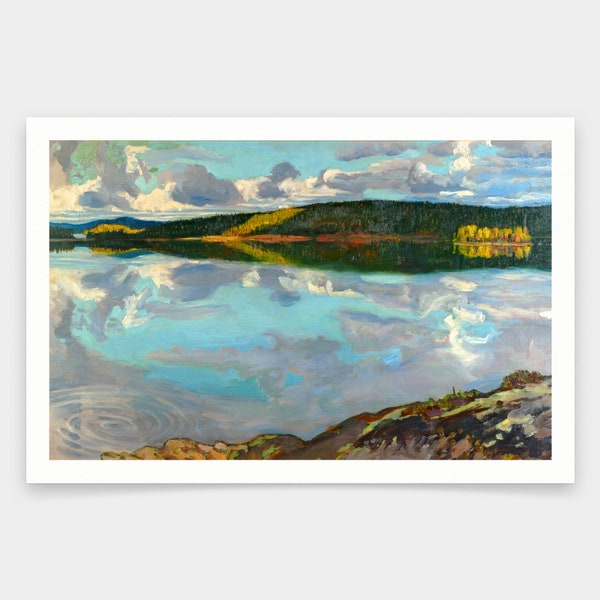 Akseli Gallen,Kallela Lake Ruovesi 1896,art prints,Vintage art,canvas wall art,famous art prints,q1520