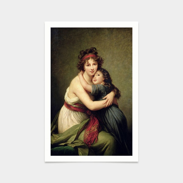 Elisabeth Louise Vigee,Lebrun,Madame Vigee,lebrun Et sa fille,Jeanne,lucie,louise,Huile sur toile Photographie,V2373