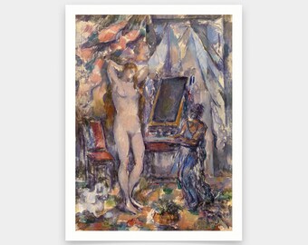 Paul Cezanne,The Toilette,art prints,Vintage art,canvas wall art,famous art prints,V6534