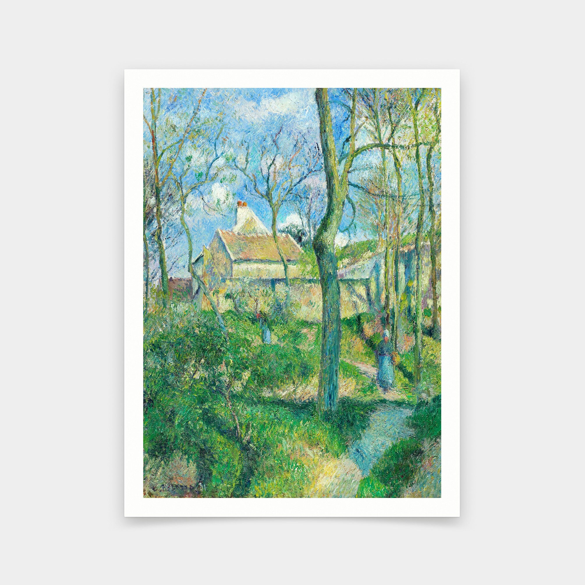 Camille Pissarro,the Path to Les Pouilleux, Pontoise,art