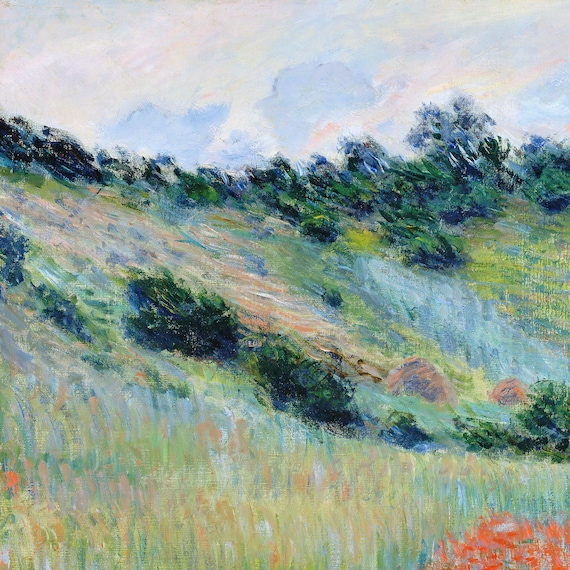 クロード・モネPoppy Field in a Hollow near Give Poppy Field in a Hollow near Giverny, 1885 by Claude Monet