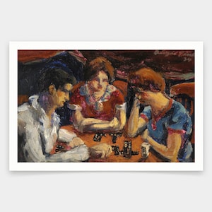 Biagio Pinto,Domino Spieler,Kunstdrucke,Vintage Kunst,Leinwand Wandkunst,berühmte Kunstdrucke,V1060