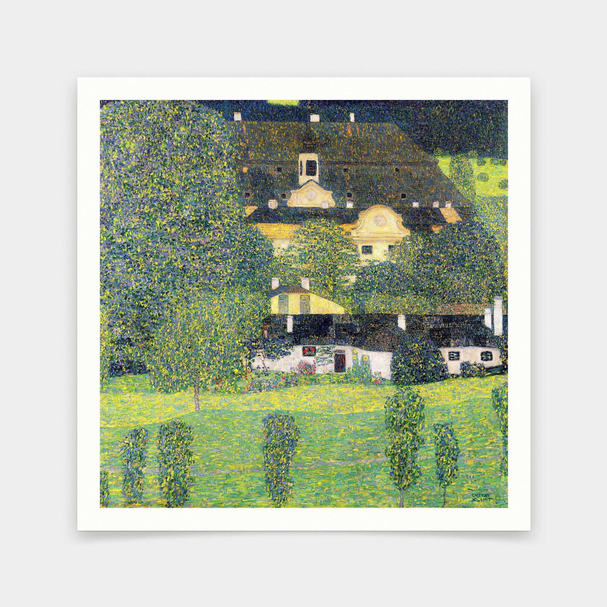 グスタフ・クリムト、アッター湖畔のカンマー城 II、1909年 クリムト作